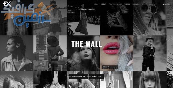 دانلود قالب سایت The Wall – قالب نمونه کار و عکاسی HTML