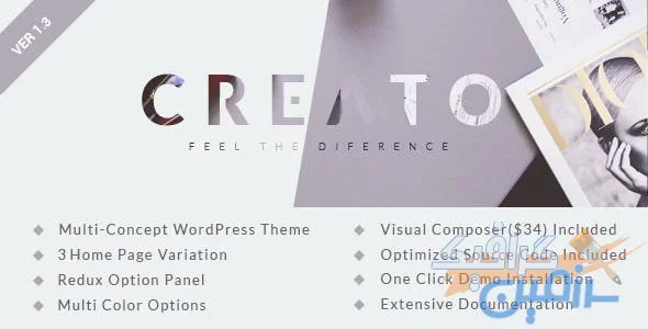 دانلود قالب وردپرس Creato – پوسته خلاقانه و چند منظوره وردپرس