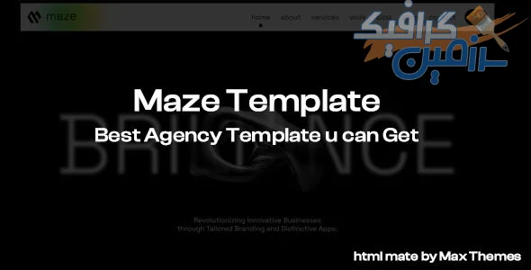 دانلود قالب HTML پرتفولیو آژانس Maze - نسخه کامل و آماده برای استفاده
