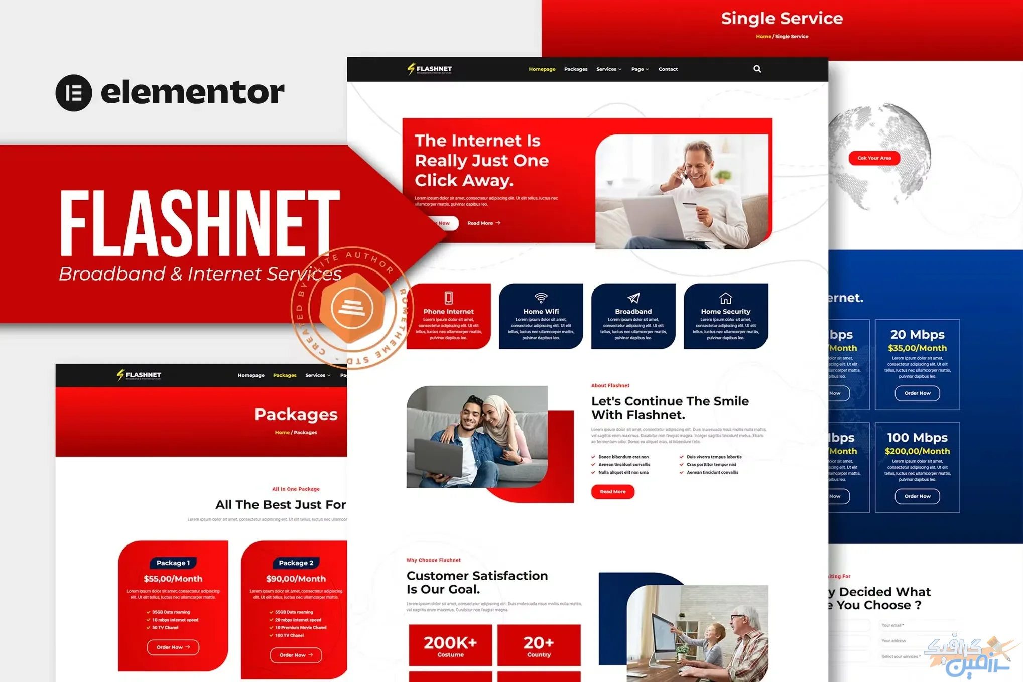 دانلود قالب المنتور Flashnet – پوسته ارائه دهنده اینترنت و پهنای باند وردپرس