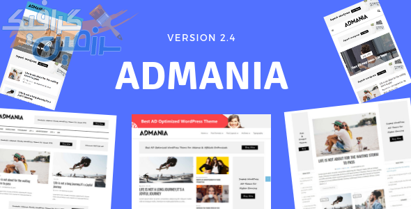 دانلود قالب وردپرس Admania – پوسته راست چین وبلاگ و مجله وردپرس