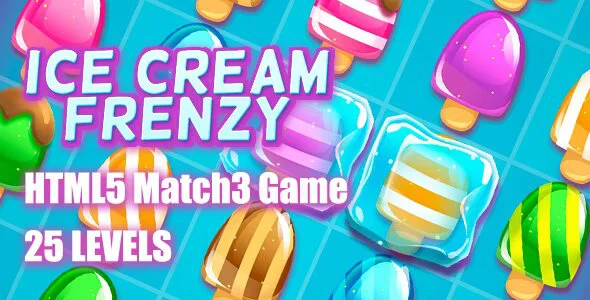 دانلود بازی HTML5 متن باز Ice Cream Frenzy