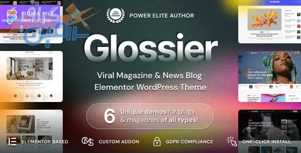 دانلود قالب وردپرس Glossier v1.1.1: قالب مجله خبری و ویرال برای وردپرس