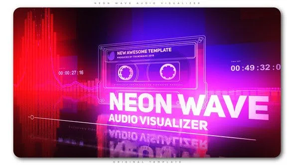 دانلود پروژه افتر افکت Neon Wave Audio Visualizer