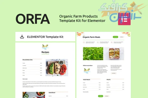 دانلود قالب المنتور ORFA – پوسته کشاورزی و محصولات ارگانیک وردپرس