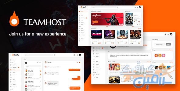 دانلود قالب سایت TeamHost – قالب گیمینگ چند منظوره HTML