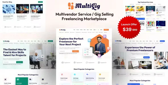 دانلود اسکریپت خدمات فریلنسر MultiGig