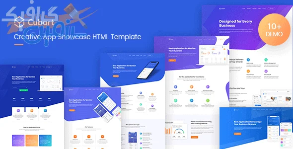 دانلود قالب HTML Cubart - نسخه کامل و بهینه شده برای وب‌سایت‌های SaaS و استارت‌آپی