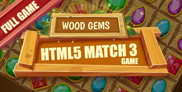 دانلود بازی HTML5 متن باز Wood Gems