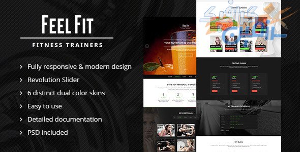 دانلود قالب سایت Personal Trainer – قالب تک صفحه ای و ورزشی HTML5