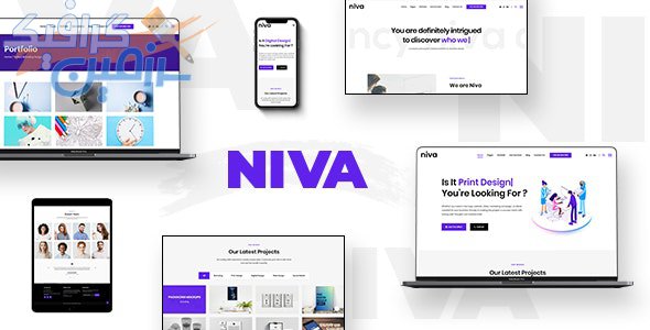 دانلود قالب وردپرس Niva – پوسته خلاقانه و نمونه کار وردپرس