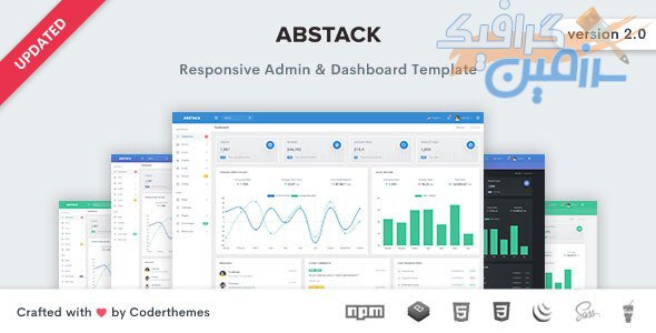 دانلود قالب سایت Abstack – قالب مدیریت و داشبورد بوت استرپ ۴