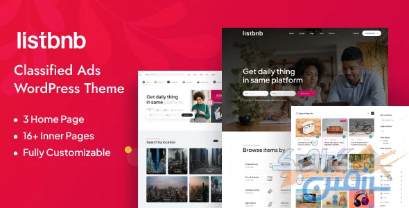 دانلود Listbnb v1.0.5 - قالب وردپرس آگهی های طبقه بندی شده