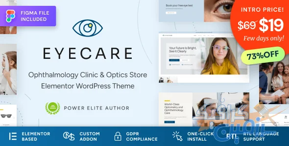 دانلود قالب وردپرس Eye Care v1.0.1 مخصوص کلینیک چشم پزشکی و عینک فروشی