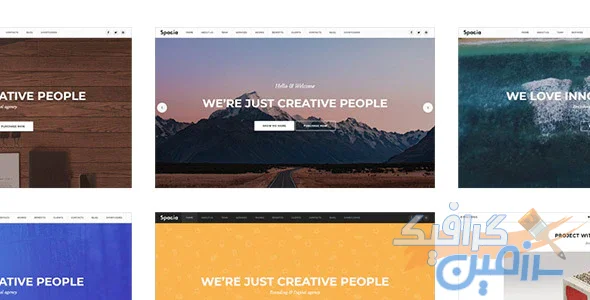 دانلود قالب سایت Spacia – قالب تک صفحه ای و پارالاکس حرفه ای HTML