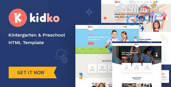 دانلود قالب سایت Kidko – قالب مهد کودک و مراکز نگهداری کودکان HTML