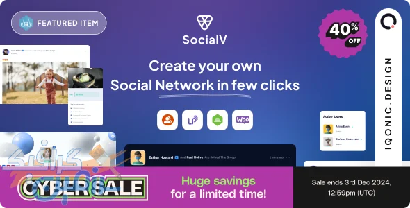 دانلود تم SocialV v2.0.13 - راه اندازی شبکه اجتماعی با BuddyPress