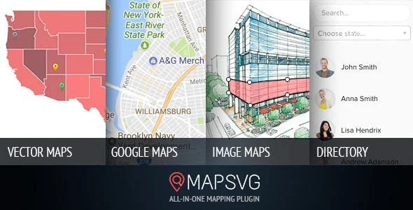 دانلود افزونه وردپرس MapSVG – افزونه حرفه ای نمایش نقشه در وردپرس