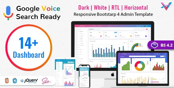 دانلود قالب مدیریت VoiceX – قالب بوت استرپ مدیریت و داشبورد حرفه ای