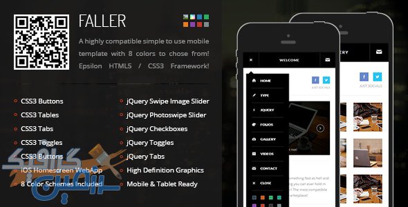 دانلود قالب موبایل Faller Mobile – قالب HTML موبایل حرفه ای و واکنش گرا