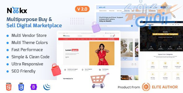 دانلود قالب سایت Nookx – قالب فروشگاهی چند منظوره و قدرتمند HTML