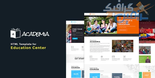 دانلود قالب سایت Academia – قالب آموزشگاه و تحصیلات HTML