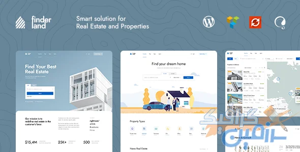 دانلود قالب وردپرس املاک Finderland v1.0.2 - قالب حرفه‌ای مشاور املاک