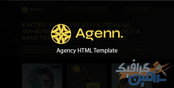 دانلود قالب HTML آژانسی حرفه ای Agenn - نسخه کامل و آماده برای استفاده