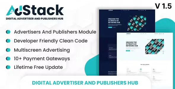 اسکریپت AdStack – Digital Advertiser and Publishers Hub