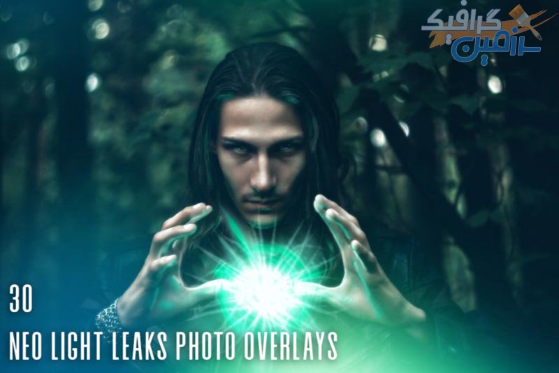 دانلود اکشن فتوشاپ ۳۰ Neo Light Leaks Photo Overlays