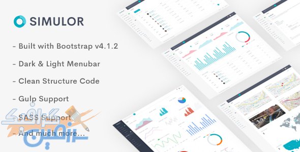 دانلود قالب سایت Simulor – قالب داشبورد و مدیریت HTML