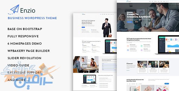دانلود قالب وردپرس Enzio – پوسته شرکتی و کسب و کار وردپرس