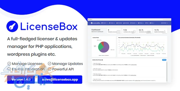 دانلود اسکریپت LicenseBox – اسکریپت مدیریت لایسنس و ارائه آپدیت محصول