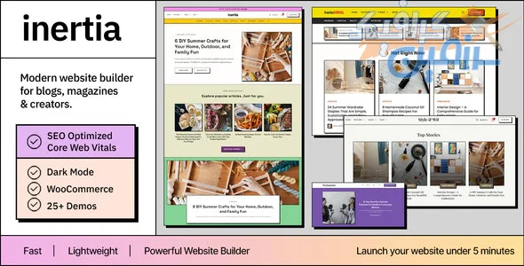دانلود قالب مجله آنلاین و وبلاگ راست چین Inertia