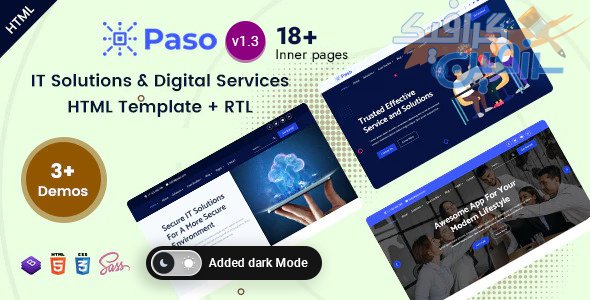 دانلود قالب سایت Paso – قالب شرکتی و راست چین HTML