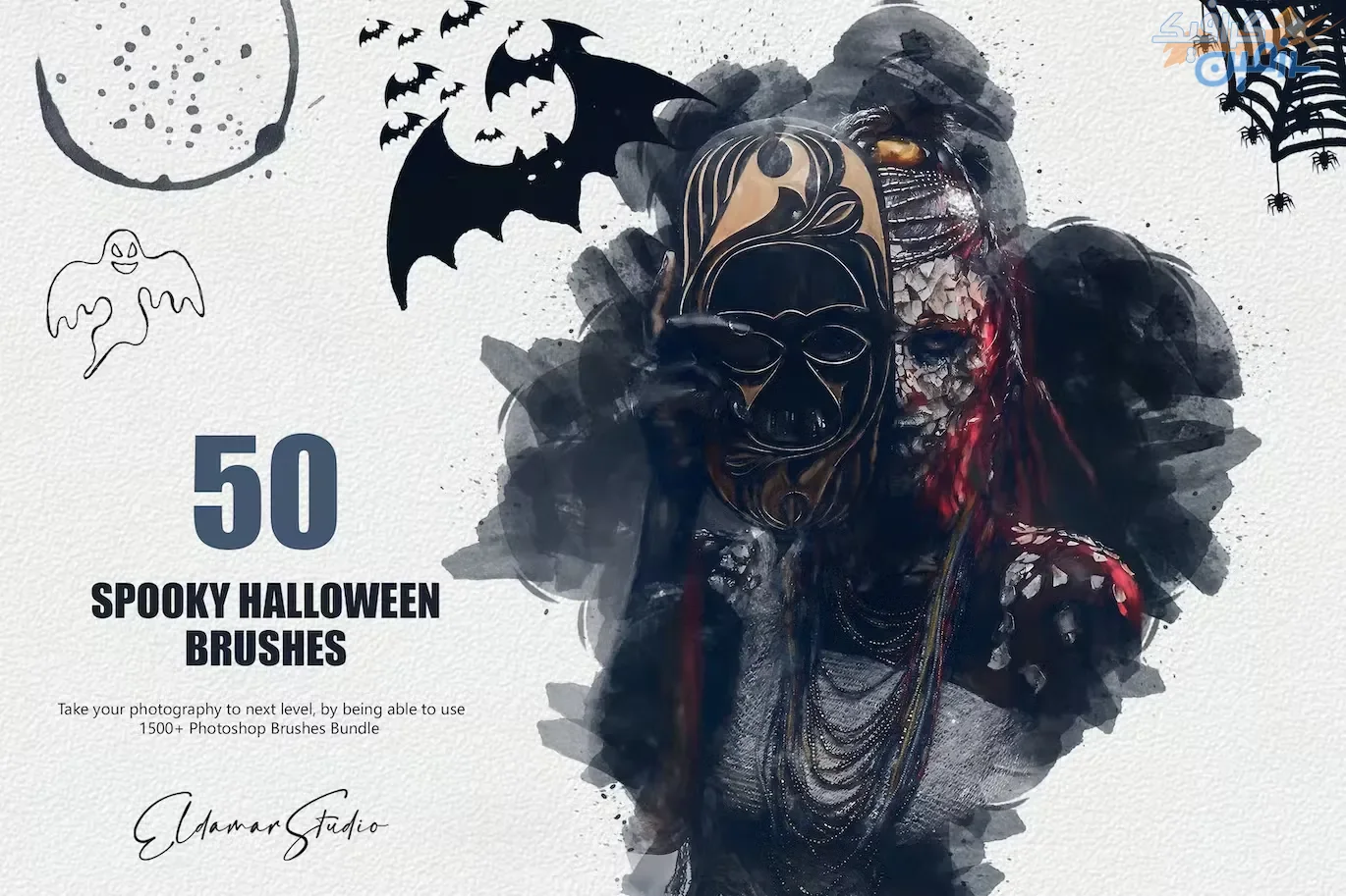 دانلود ۵۰ Spooky Halloween Brushes – مجموعه ۵۰ براش هالووینی