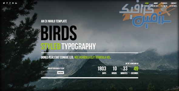 دانلود قالب سایت Birds – قالب Coming Soon و بزودی HTML