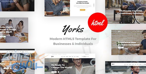 دانلود قالب سایت Yorks – قالب شرکتی مدرن و جذاب HTML