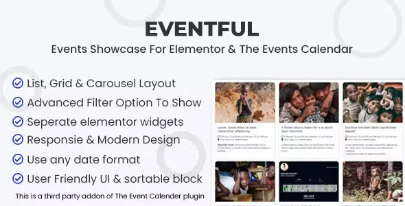 افزونه Events Showcase For Elementor And The Events Calendar