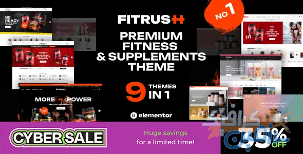 دانلود تم وردپرس Fitrush v1.3.2 - طراحی حرفه ای فروشگاه آنلاین محصولات سلامتی و تناسب اندام