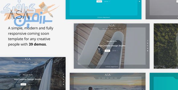 دانلود قالب سایت Asa – قالب به زودی و Coming Soon حرفه ای HTML