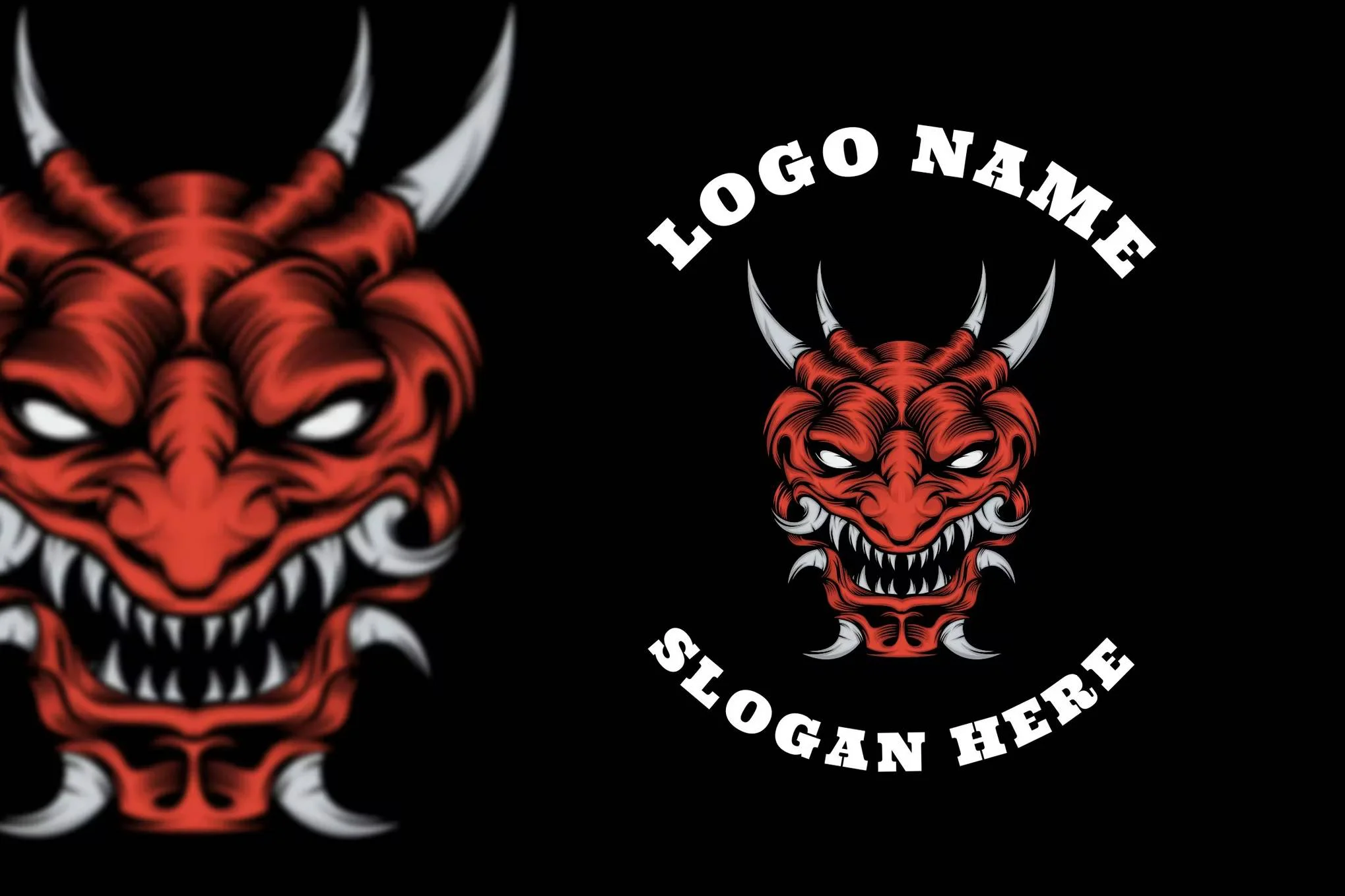 دانلود لوگو آماده و لایه باز Devil logo design