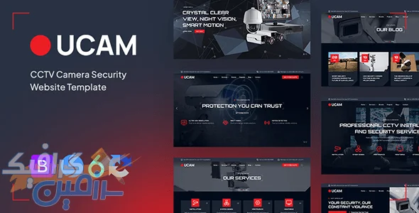 دانلود قالب وبسایت دوربین مداربسته Ucam - CCTV Security Camera Website Template برای وردپرس (نسخه جدید)