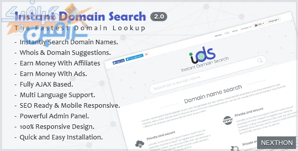 دانلود  اسکریپت Instant Domain Search – سیستم جستجو دامنه
