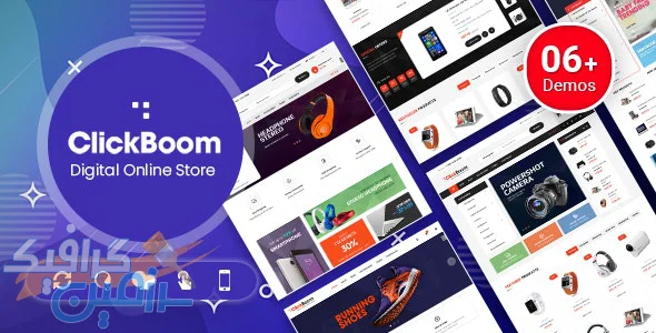 دانلود قالب وردپرس ClickBoom – پوسته فروشگاهی و راست چین ووکامرس